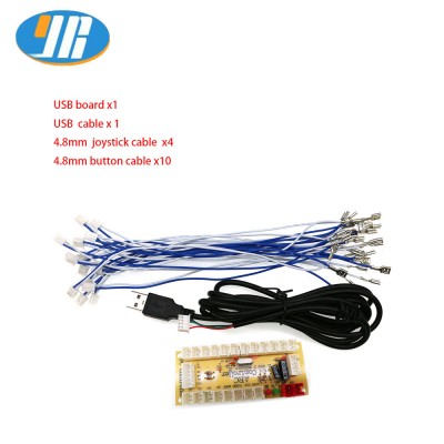 Single PC joystick chip PC Zero Delay USB Encode computer game joystick chip board with wires