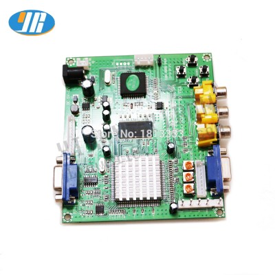 NEW Arcade Game RGB/CGA/EGA/YUV to VGA converter  HD Video Converter Board Hot green board