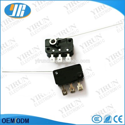 Factory price Microswitch for Coin Acceptor 3 Terminals microswitch with auxiliary actuator Arcade